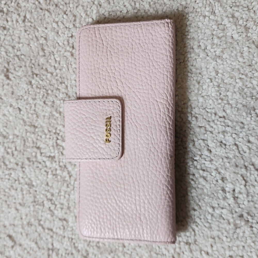 Petal Pink Fossil Wallet